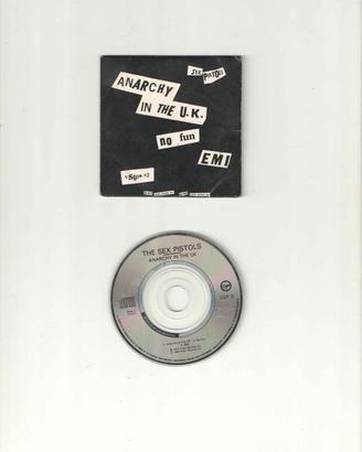 SEX PISTOLS “Anarchy in the UK/Liar/No fun” MiniCd