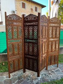 Paravento separè in legno