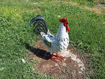 Gallo in metallo cm 42x40
