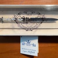 Tagliacarte in argento Sheffield e madreperla