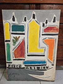 Originale dell'artista Sante Monachesi: case