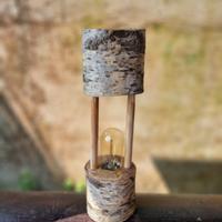 Lampada artigianale in betulla – design naturale 