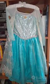 Vestito Elsa Frozen 1, età 7-8 anni 