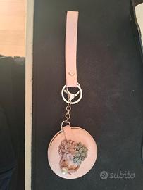 Specchietto da Borsa con Portachiavi e Laccetto