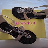 Sandali con pietre Cafenoir