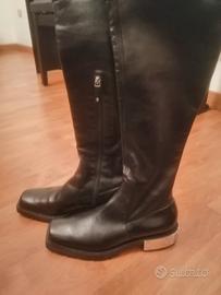 Stivali in pelle alta moda Ermanno Scervino 