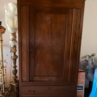 Armadio in legno 1 anta e 1 cassetto