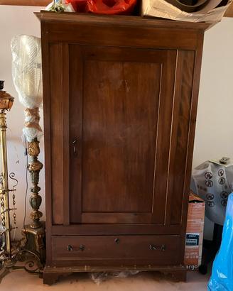 Armadio in legno 1 anta e 1 cassetto