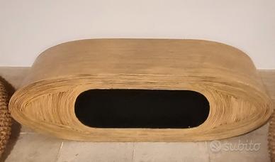 tavolino etnico in legno massiccio