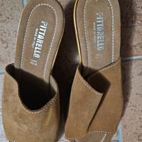 sandali aperti color cammello 