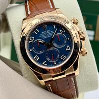 Rolex Daytona oro 18k Blu Racing 116518 Full Set