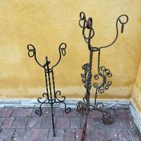 Portavasi in ferro battuto