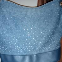Borsa Hobo Denim con Strass Stile Y2K – Blu Jeans