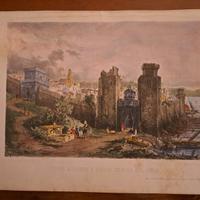 stampa antica Porta Riborgo Trieste