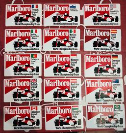 16 adesivi Marlboro F1 Ferrari world Championship 