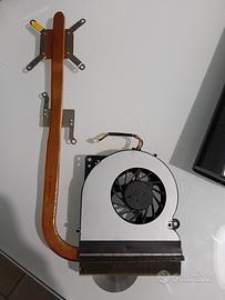 Dissipatore di calore con ventola per laptop.