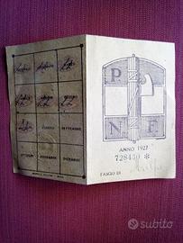 Tessera Partito fascista