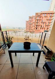 tavolo da esterno estensibile in alluminio