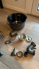 Lavello camper diametro 30 cm acciaio inox