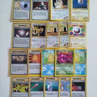 lotto carte Pokemon vintage Gym team Rocket prima 