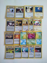 lotto carte Pokemon vintage Gym team Rocket prima 
