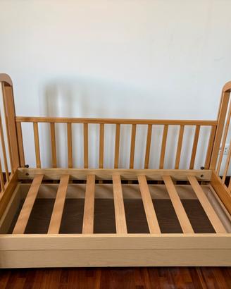 Lettino legno Pali vintage