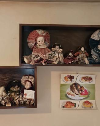 11 bambole di porcellana di capodimonte