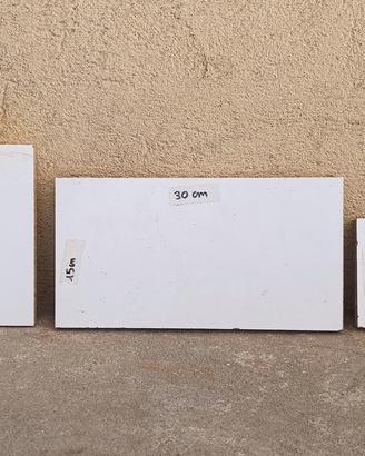 N.3 mensole bianche legno