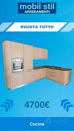 Cucina Tortora L 340 x 240 cm