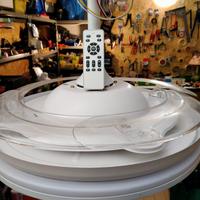 Ventilatore e lampadario