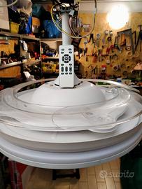 Ventilatore e lampadario