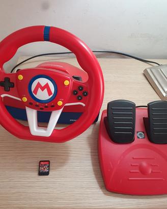 Volante e Pedaliera+Mario kart Per Nintendo Switch
