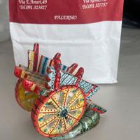 Carretto siciliano in ceramica artigianale