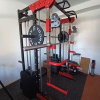 RACK CAVI CON SMITH MACHINE CON 2 PACCHI PESI