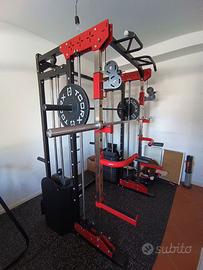 RACK CAVI CON SMITH MACHINE CON 2 PACCHI PESI