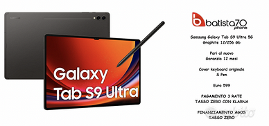 Samsung Galaxy Tab S9 Ultra 5G con Cover Keyboard