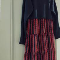 Abito longuette Trussardi Jeans con fantasia.