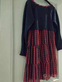 Abito longuette Trussardi Jeans con fantasia.