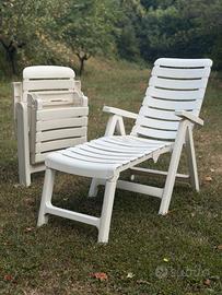 Coppia Sdraio da Giardino Lettini S•CAB Cleopatra