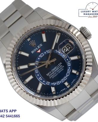 ROLEX Sky-Dweller 326934 Soleil blue dial Full Set