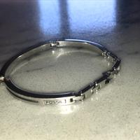 Bracciale uomo in acciaio Fossil