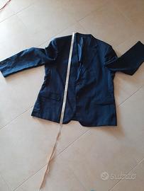 Abito completo uomo lino  blu taglia 62