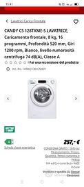 Lavatrice Candy nuova imballata 