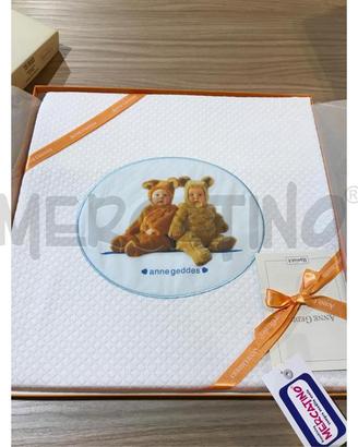 COPERTA COTONE LETTINO ANNE GEDDES 100 X 150 BIANC