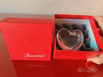 Baccarat Cuore di cristallo nuovo originale