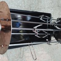 Girarrosto Satellitare Planetario 5 Spiedi + forc.