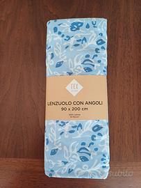 lenzuolo sotto  con angoli  nuovo  