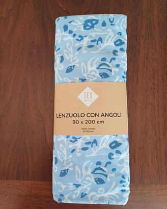 lenzuolo sotto  con angoli  nuovo  