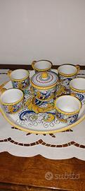 Servizio da caffè ceramica Deruta 