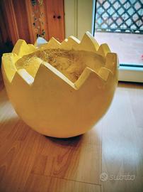 portapiante uovo Pasquale giallo anni 90